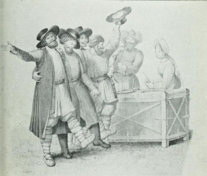 021 Russische Bauern. Der Quass- und Brantweinhändler