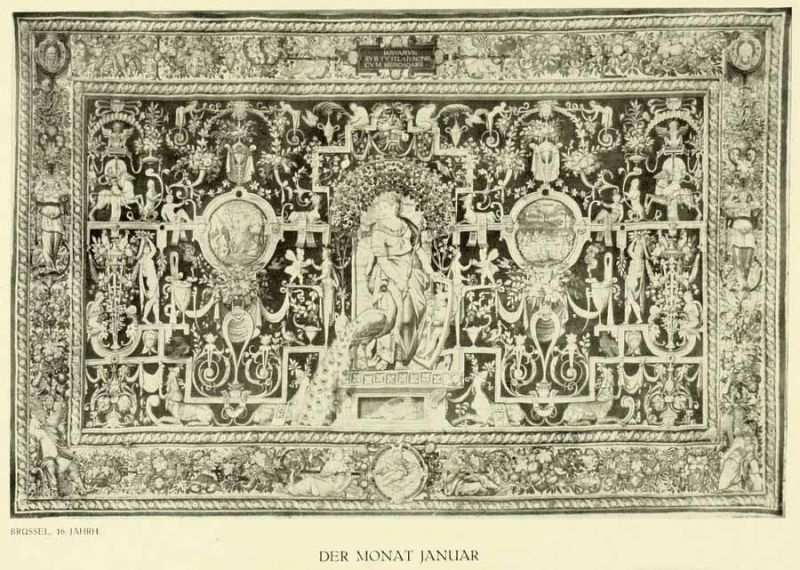 XVII. Der Monat Januar. — Brüssel, 16. Jahrhundert.