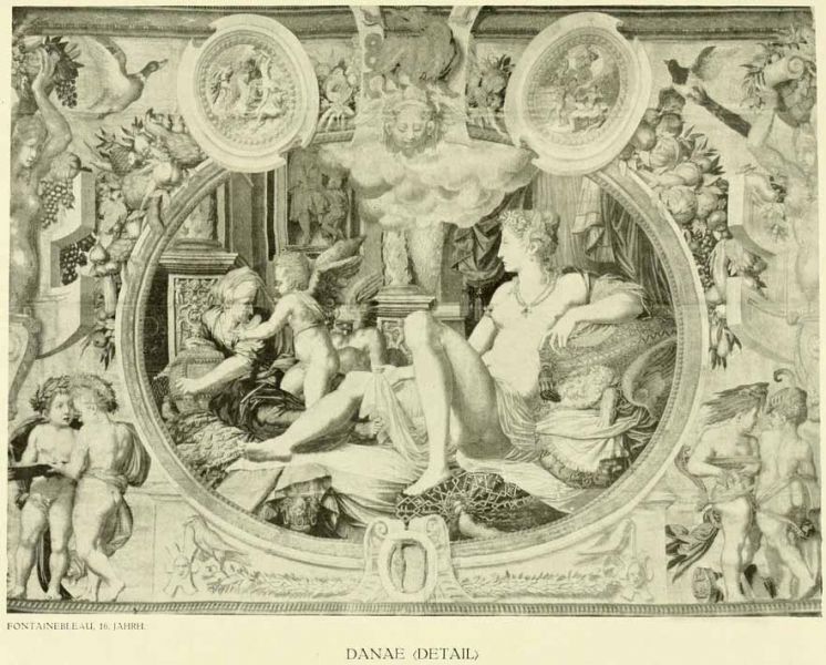 XXIII. Danae (Detail). — Fontainebleau, 16. Jahrhundert. 
