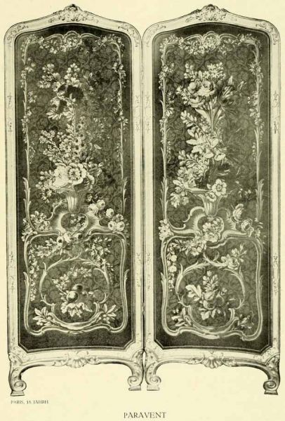 XXXVI. Paravent. — Paris, 18. Jahrhundert.