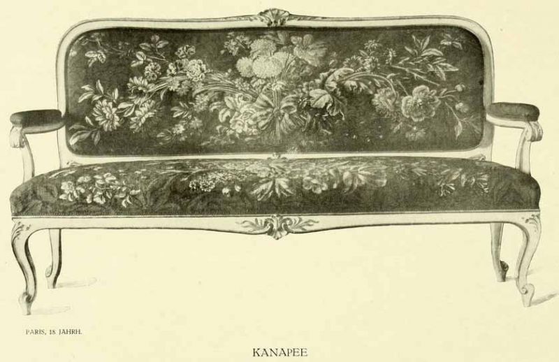 XXXVII. Kanapee. — Paris, 18. Jahrhundert.