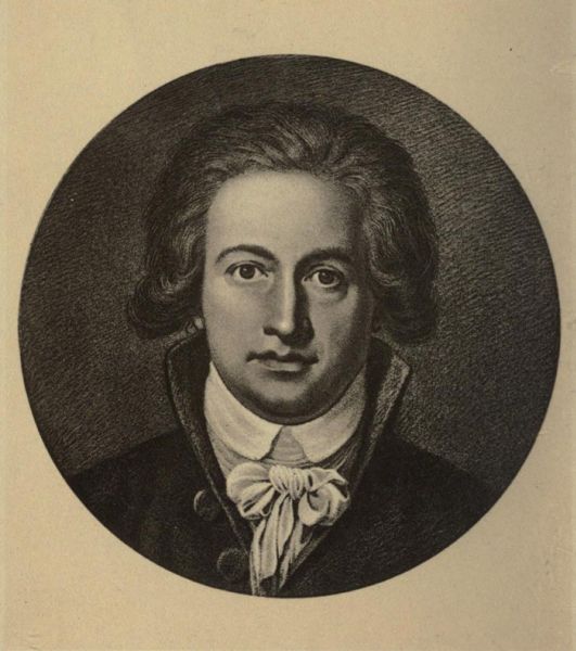 Goethe. Zeichnung von Johann Heinrich Lips, 1791.
