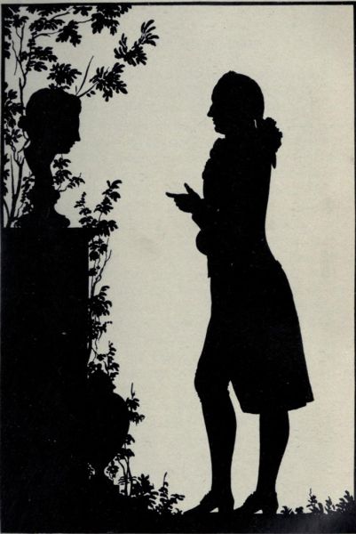 Goethe. Schattenriss. Um 1776.