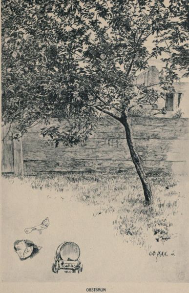 Obstbaum — Feder — Leipzig, Museum der bildenden Künste 