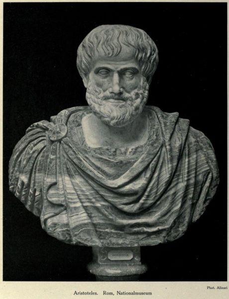 Aristoteles (* 384 v. Chr.; † 322 v.Chr.), griechischer Philosoph. Zusammen mit Platon und Sokrates gehört er zu den berühmtesten und bedeutendsten Philosophen des Altertums.