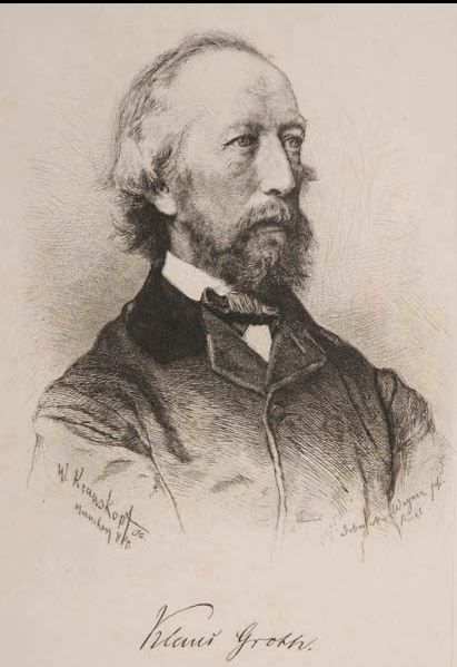 Groth, Klaus (1819-1899) Hosteiner, plattdeutscher Lyriker (1844, von Wilhelm Krauskopf)