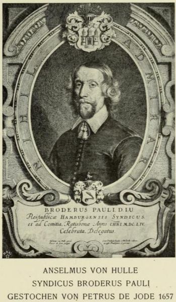 015 Pauli, Broderus (1598-1679) Hamburger Syndikus und Bürgermeister (A. v. Hulle)