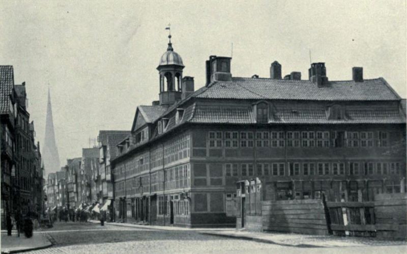Hamburg - Spitaler-Straße mit Hiobs-Hospital 
