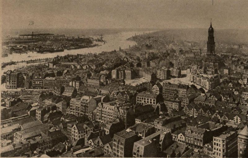 Hamburg, Blick auf die Unterelbe