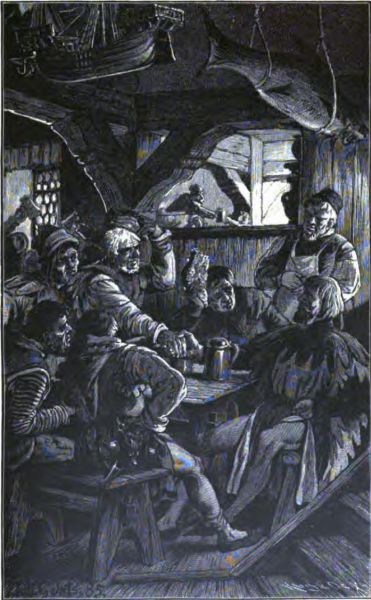 Wirtshausszene in der Hansezeit
