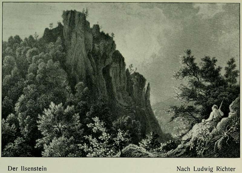 06 Der Ilsenstein. Nach Ludwig Richter
