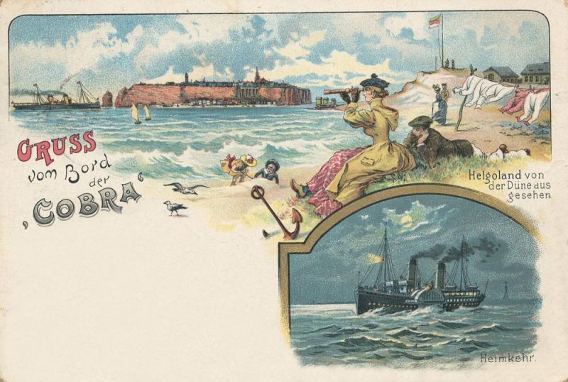 Helgoland - Gruß von Bord der 
