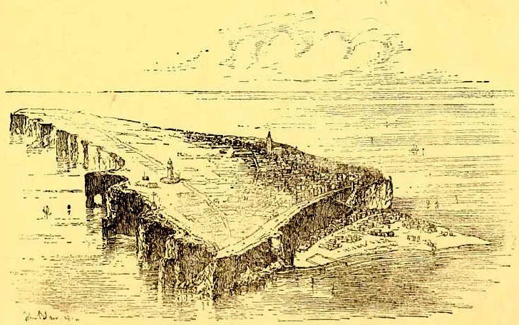 Alte Ansicht von Helgoland