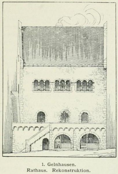 1. Gelnhausen. Rathaus. Rekonstruktion.