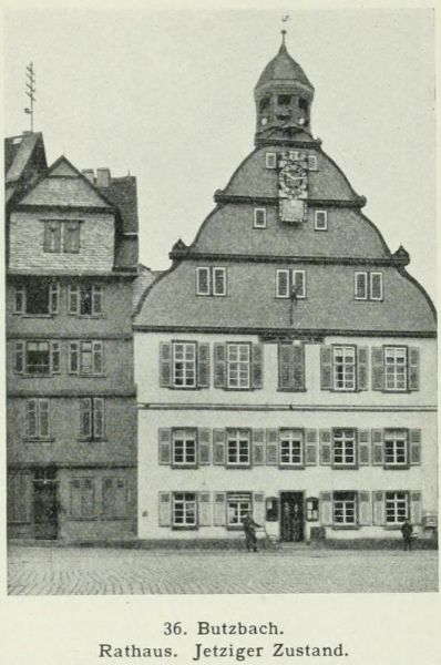 36. Butzbach. Rathaus. Jetziger Zustand. 