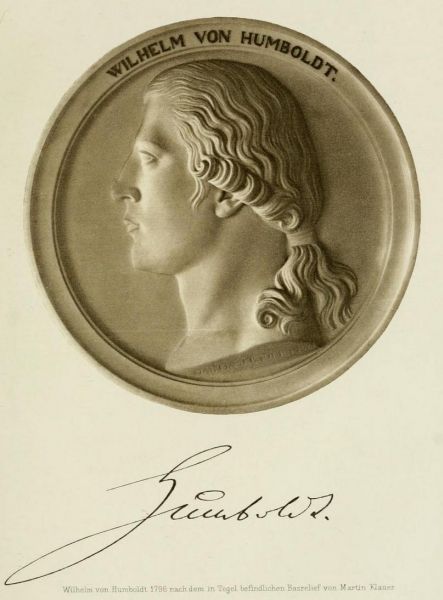 Wilhelm von Humboldt (1767-1835) Staatsmann, Wissenschaftler, Gelehrter und Mitbegründer der Universität in Berlin