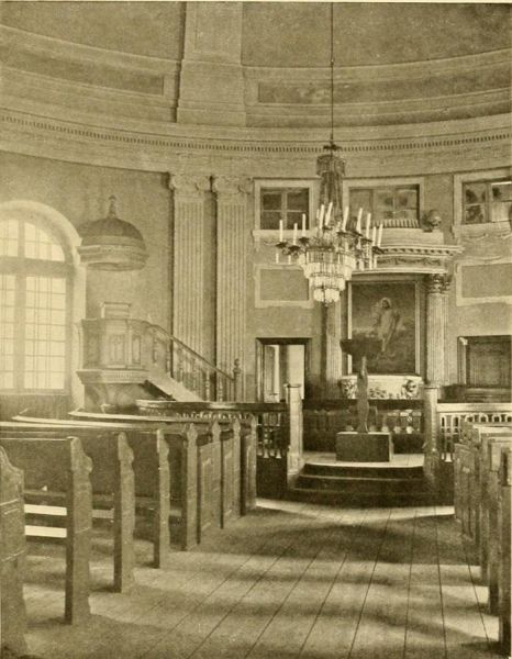 Innenansicht der Kirche in Katlekaln