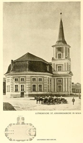 Lutherische St. Johanniskirche in Walk, Grundriss