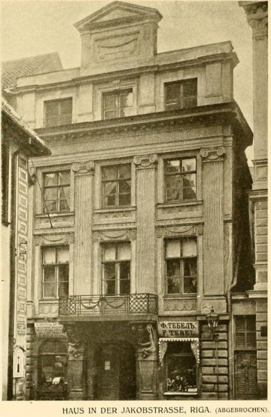 Haus in der Jakobstraße, Riga (abgebrochen)