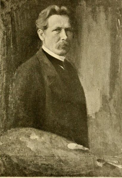 Selbstbildnis (Ölgemälde) – Paul Raud, Wesenberg