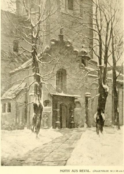 Motiv aus Reval (Ölgemälde) Carl v. Winkler, Reval