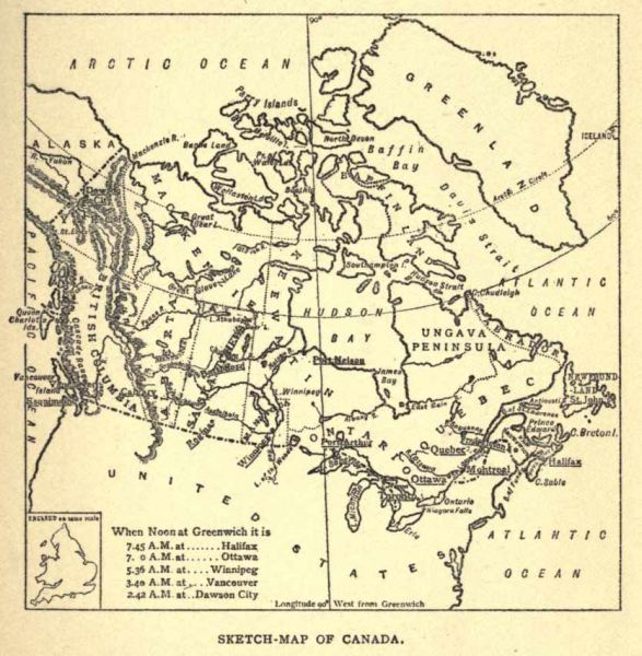 Landkarte von Kanada