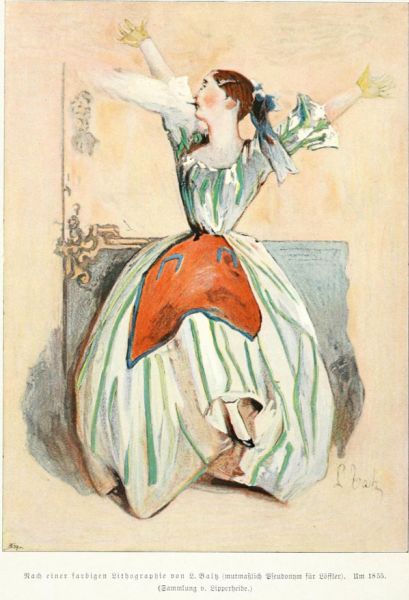 Nach einer farbigen Lithographie von L. Balz. Um 1855.