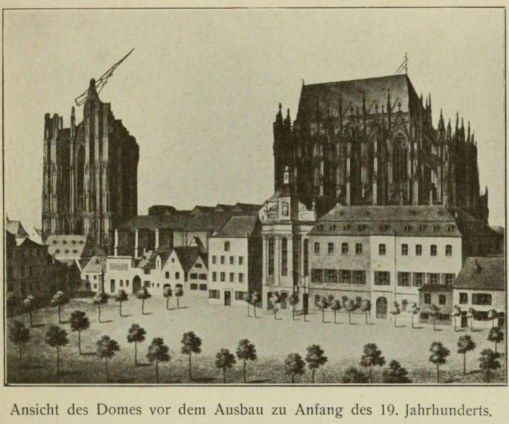 002 Ansicht des Domes vor dem Ausbau zu Anfang des 19. Jahrhunderts