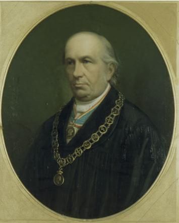 Krabbe, Otto Dr. (1805-1873) Prof. Theologe, Universitäts Prediger zu Rostock, Rektor, Geschichtsschreiber