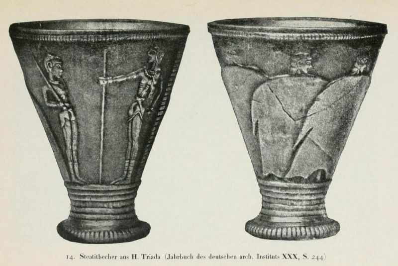 14. Steatitbecher aus H. Triada 