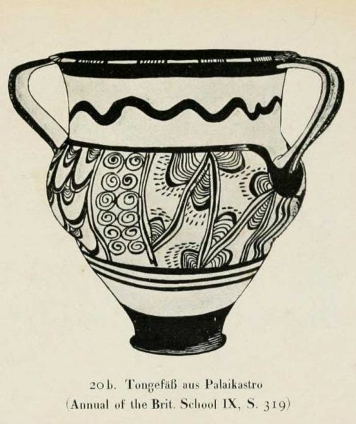 20 b. Tongefäß aus Palaikastro 