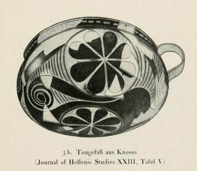 3 b. Tongefäß aus Knosos 