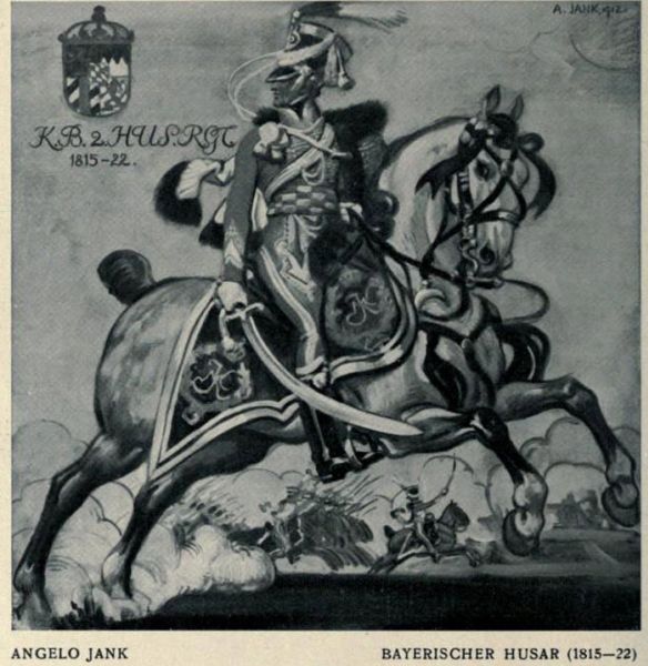 Angelo Jank-München – Bayerischer Husar (1815-1822)