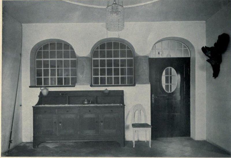 S.10 Richard Riemerschmid – Haus Schwalten bei Füssen – Diele, Ansicht A