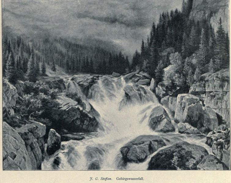 J. G. Stefan - Gebirgswasserfall