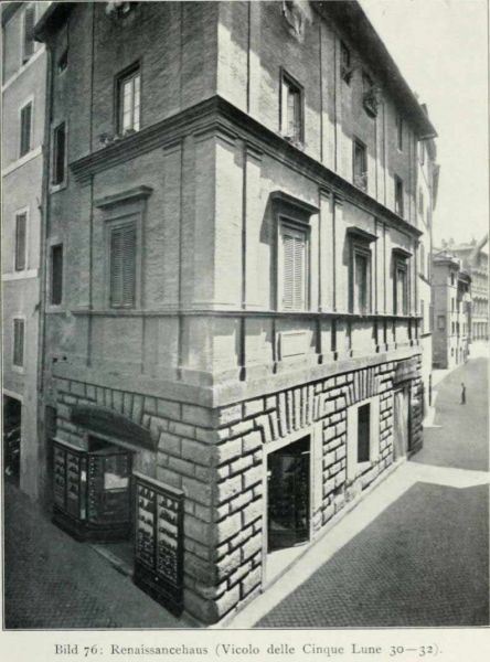 091 * Bild 76 Renaissancehaus (Vicolo delle Cinque Lune 30 — 32)