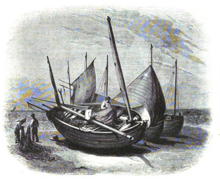 Fischerboote am Strand