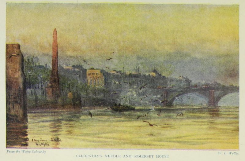London, Cleopatras Needle and Sommerset House