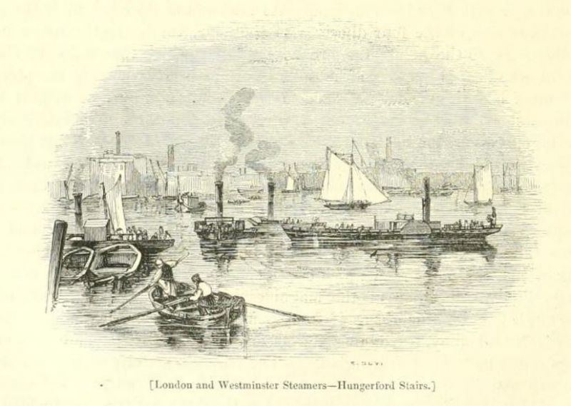London, Hafen um 1820