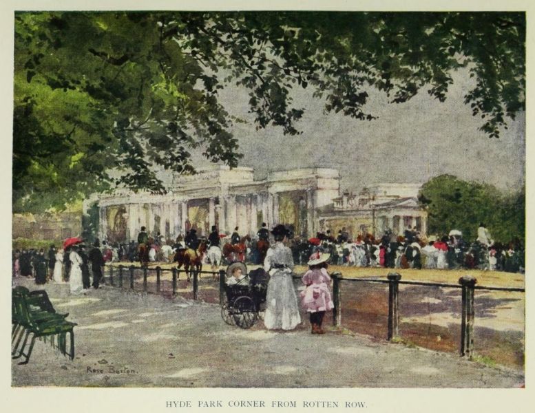 London, Hyde Park Corner From Rotten Row
