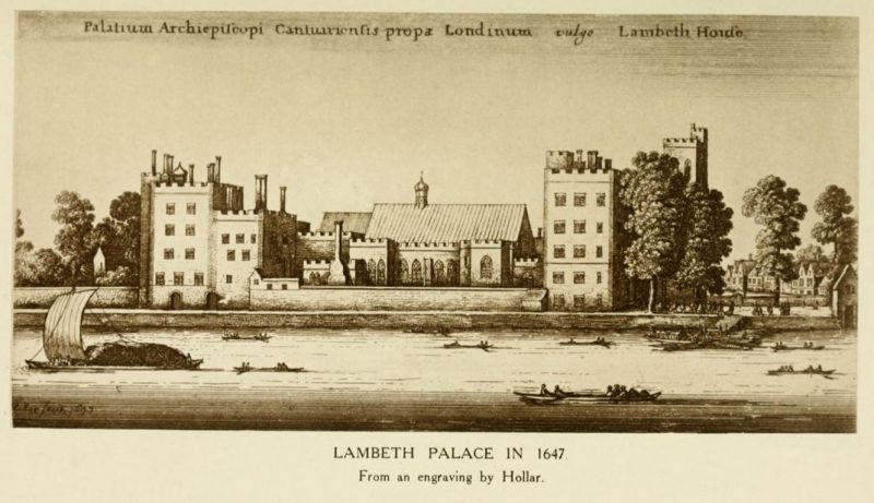 London, Lambeth Palace in 1647+
