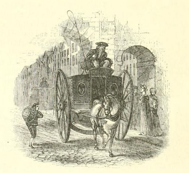 London, Postkutsche um 1700