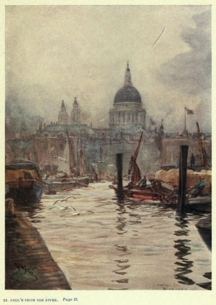 London, St. Pauls von Fluss aus gesehen