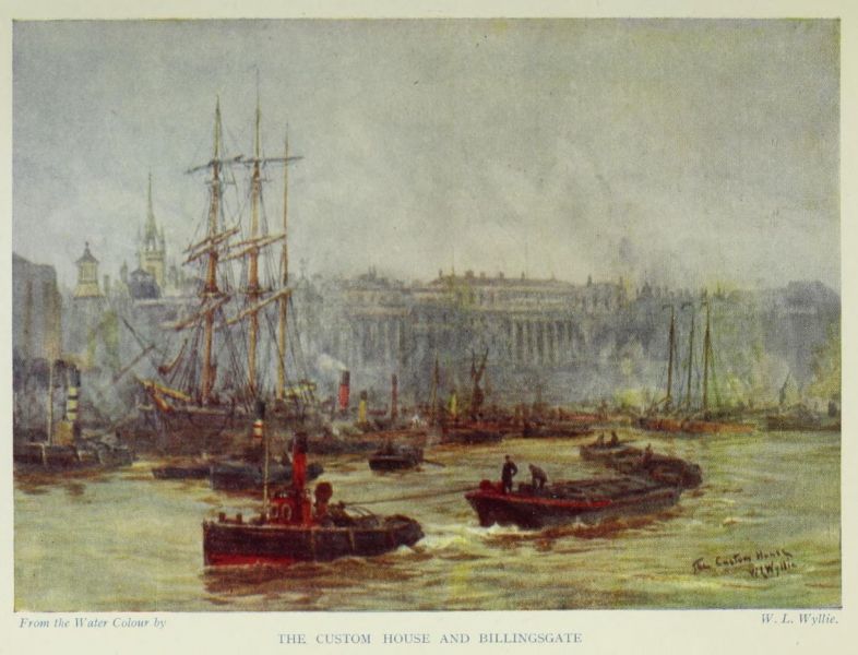 London, The Custom House and Billingsgate