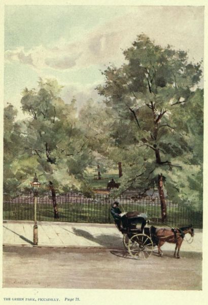 London, The Green Park, Piccadilly