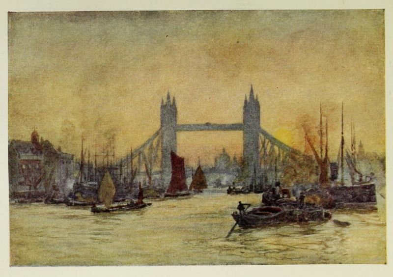 London, the Tower Bridge from Above Cherry Garden Pier