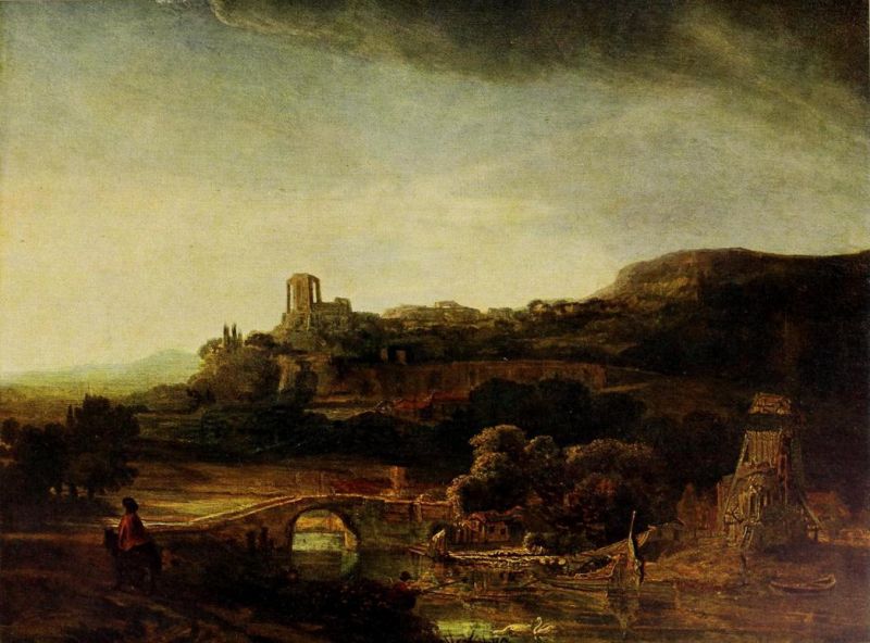 014. REMBRANDT VAN RIJN, Landschaft mit Ruine 