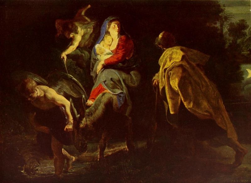 022. PETER PAUL RUBENS, Die Flucht nach Ägypten 