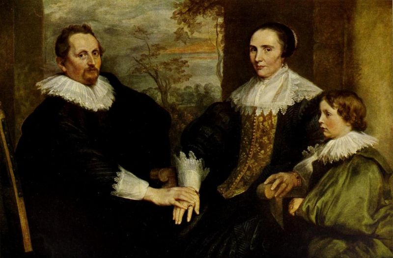 023. ANTONIUS VAN DYCK, Sebastian Leerse mit Frau und Kind 