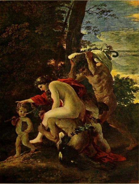 031. NICOLAS POUSSIN, Bacchische Szene 